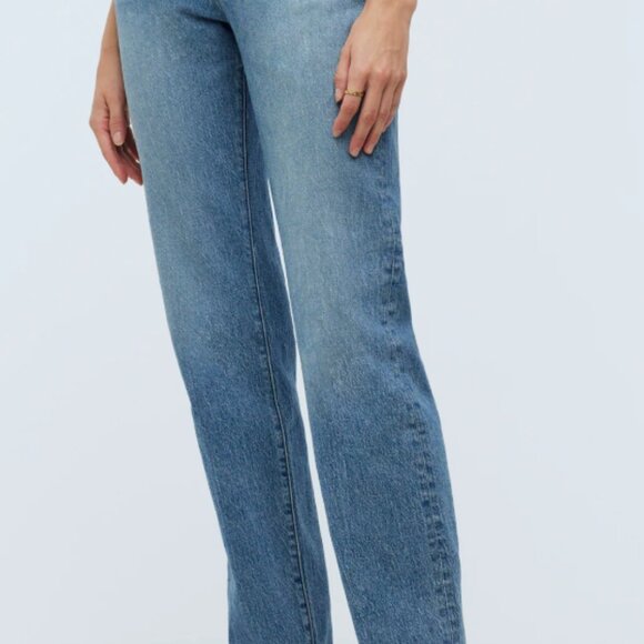 Madewell The 90's Straight Jean - Medium Wash - Picture 2 of 5